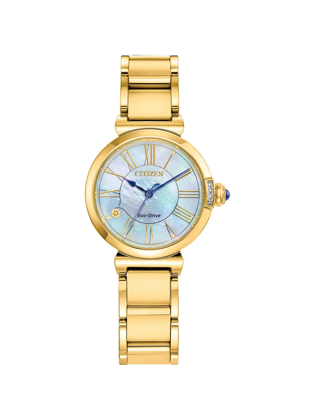 Citizen Silhouette Crystal Eco-Drive Esfera Nácar / Tono Dorado — EM1062-57D