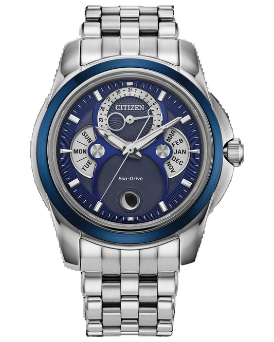 Citizen Calendrier Fase Lunar Esfera Azul — BU0088-51H