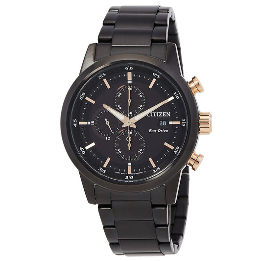 Citizen Chronograph Eco-Drive Esfera Negra — CA0746-85E