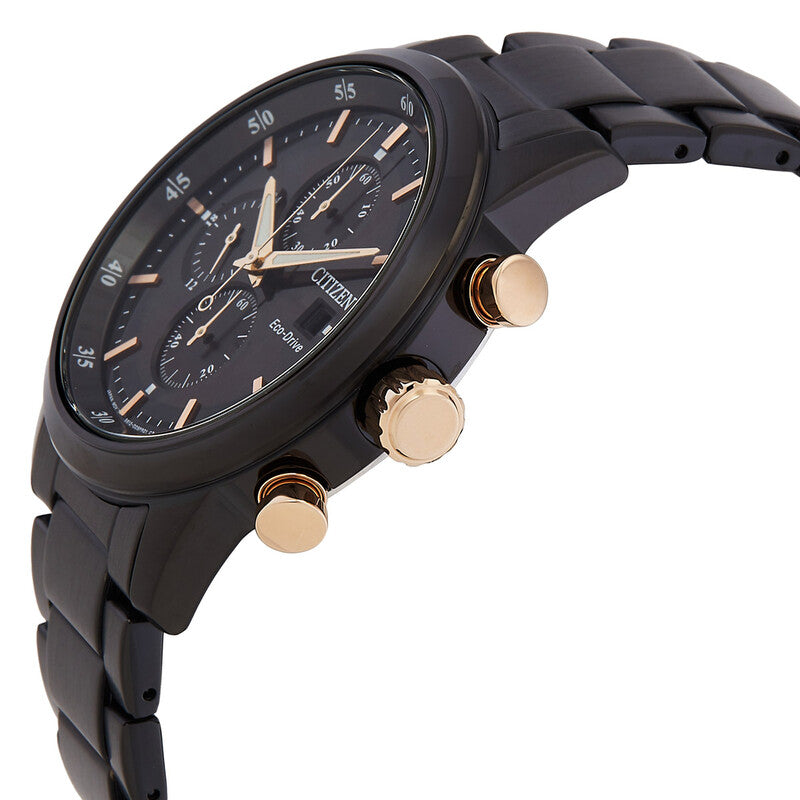 Citizen Chronograph Eco-Drive Esfera Negra — CA0746-85E