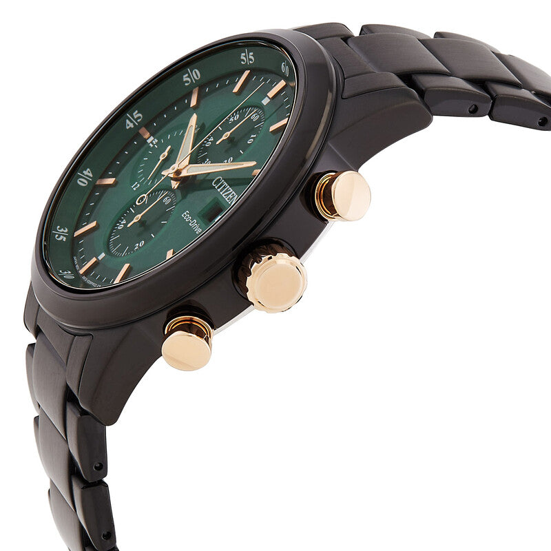 Citizen Chronograph Eco-Drive Esfera Verde — CA0746-85X